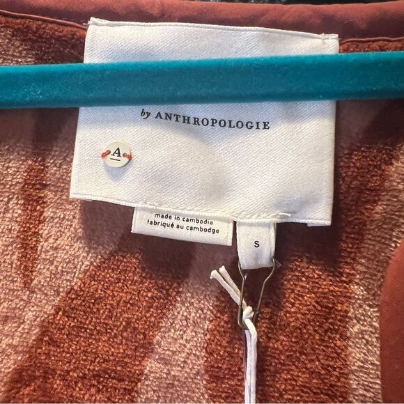 Anthropologie Margot Sherpa Reversible Zebra
Print Red Coat Size S - Picture 6 of 11